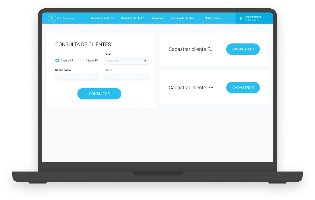 Screens from the Doc Concierge project