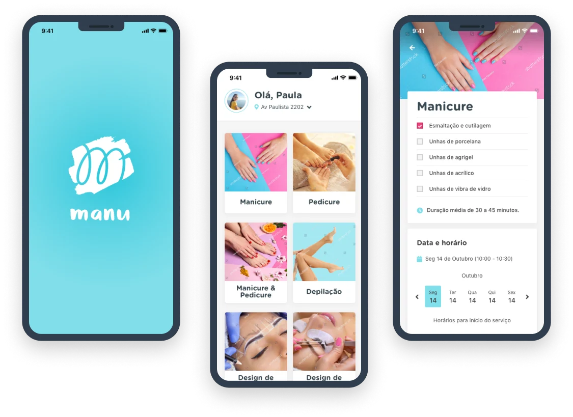 Screens from the Manu project