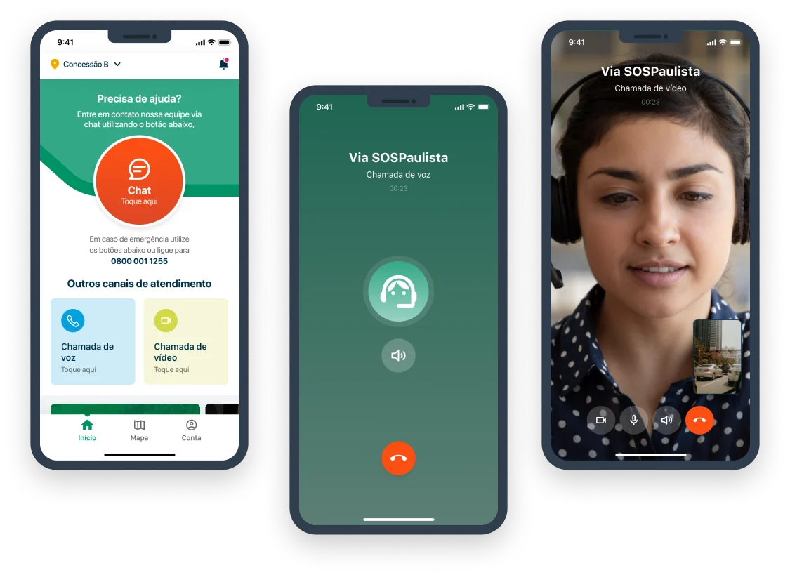 Screens from the VIAAPP project
