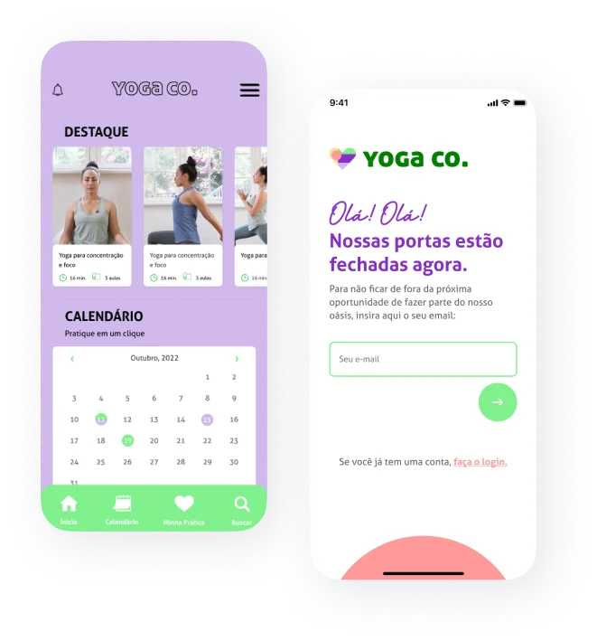 Yoga Co. — screen 1